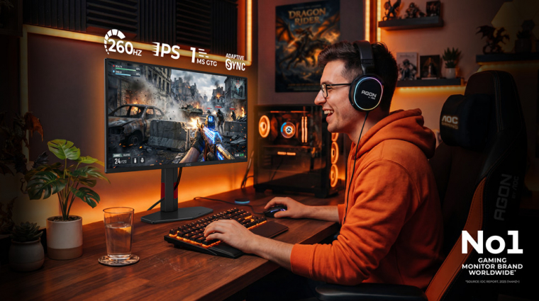 159 euróért kínál 260 Hz-et az AOC új esportmonitora kép