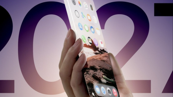 Üvegbe burkolt jubileumi iPhone-ra készülhet az Apple kép