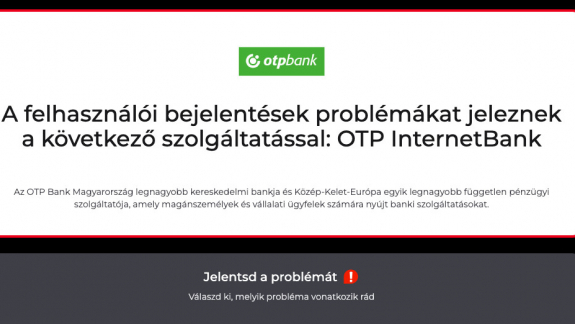 Valami nincs rendben az OTP-nél, a NetBank és a kártyás fizetés is akadozik kép