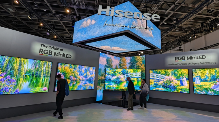 10 000 nites fényerőt és OLED-nél alacsonyabb árakat ígér a Hisense RGB MiniLED kép