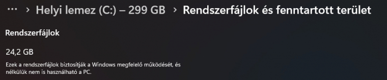 Amennyiben ez az érték 20-40 GB között mozog, addig rendben vagytok.