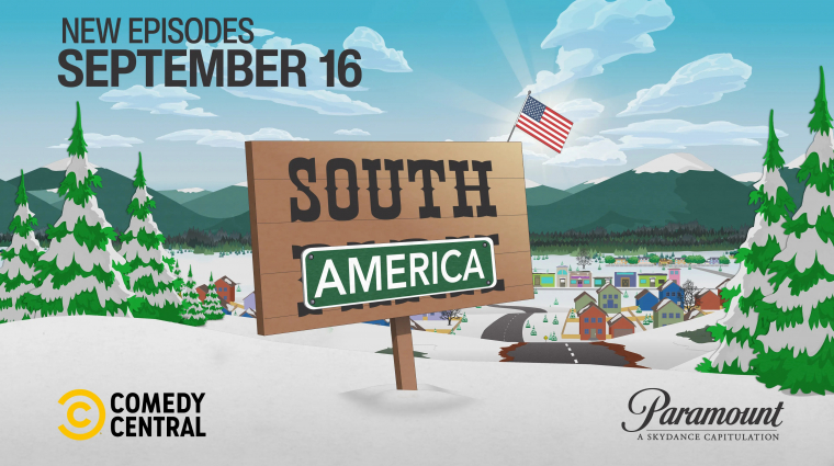 A South Park South Americára változtatja a nevét a következő évadra, hogy ezzel is bemutasson Donald Trumpnak bevezetőkép
