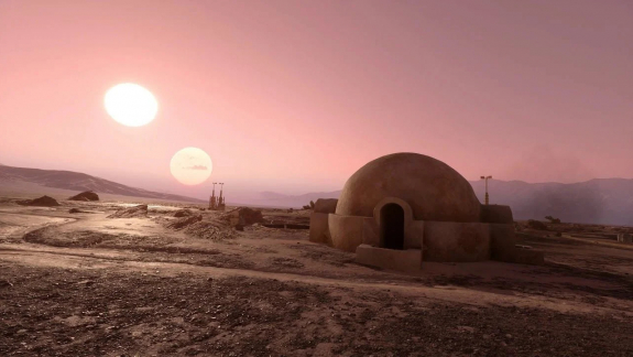 Alig 16 fényévre tőlünk is lehet lakható, Tatooine-szerű bolygó kép