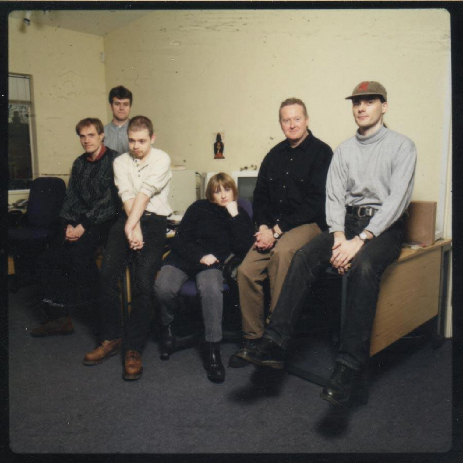 A játék fejlesztői, balról jobbra: Gavin Rummery, Jason Gosling, Toby Gard, Heather Gibson, Neal Boyd, Paul Douglas
