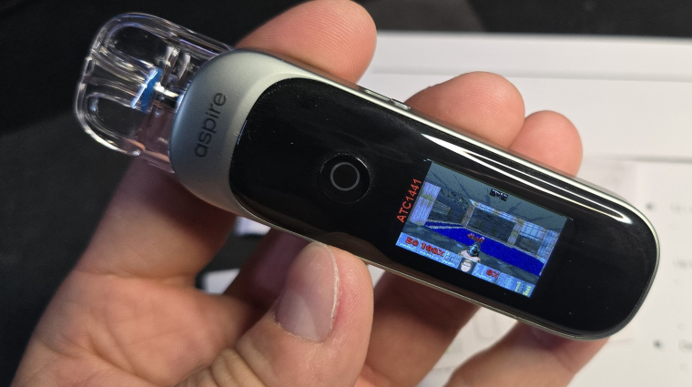 Természetesen már egy vape-en is lehet futtatni a Doomot kép