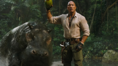Befutott a Jumanji: A nagy szökés új, totálisan őrült előzetese, amiben egy víziló felfalja a Sziklát kép