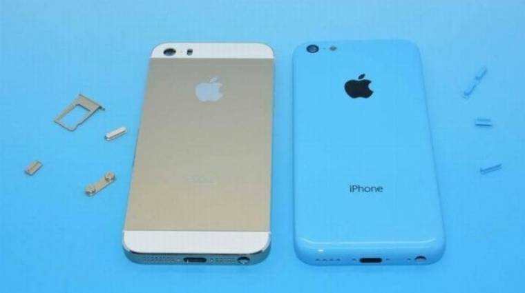 Egymás mellett az iPhone 5S és az iPhone 5C kép