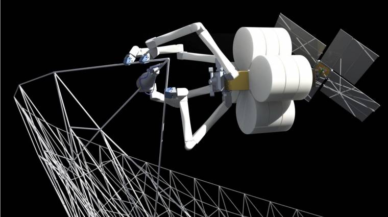 Óriás robotpókok építhetik az űrhajókat a Föld körüli pályán kép