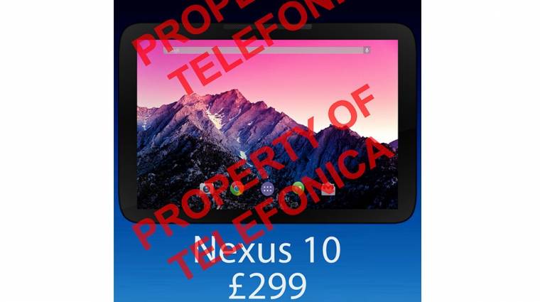 Pénteken válhat hivatalossá az új Nexus 10 kép