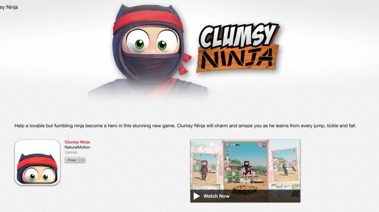 Parádéval debütált az egy évet késő Clumsy Ninja kép