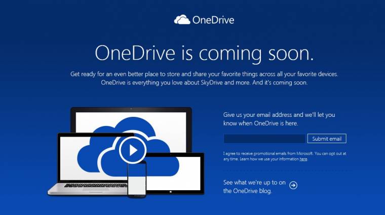Megvan a Microsoft SkyDrive új neve kép