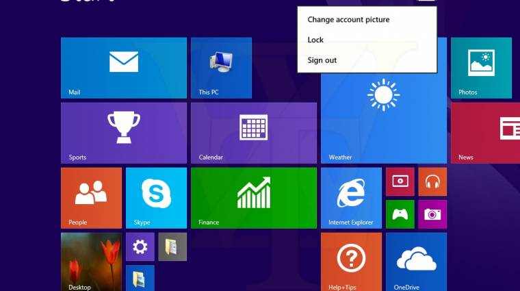 Videón a Windows 8.1 Update 1 kép
