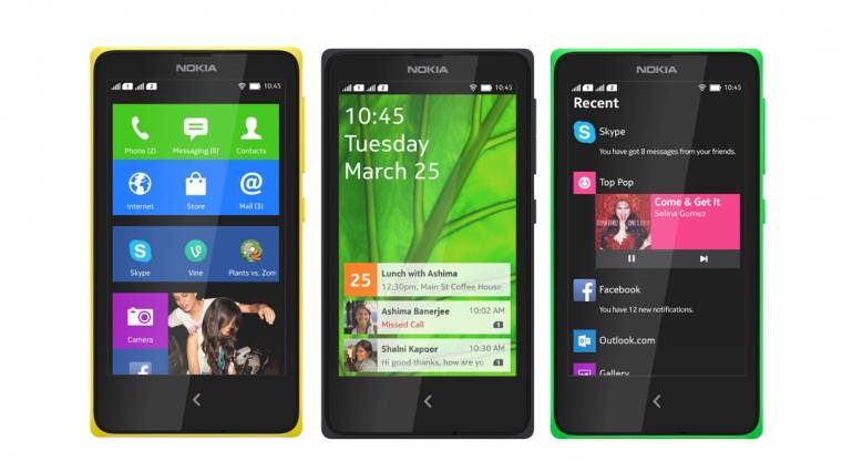 Rögtön három androidos Nokia X érkezett kép