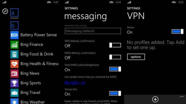 Videón a Windows Phone 8.1 kép