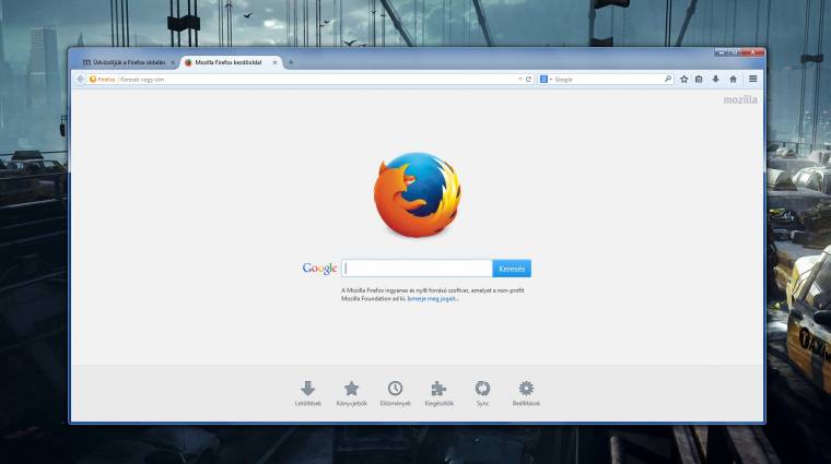 Úton az Australis felületű Firefox 29 kép