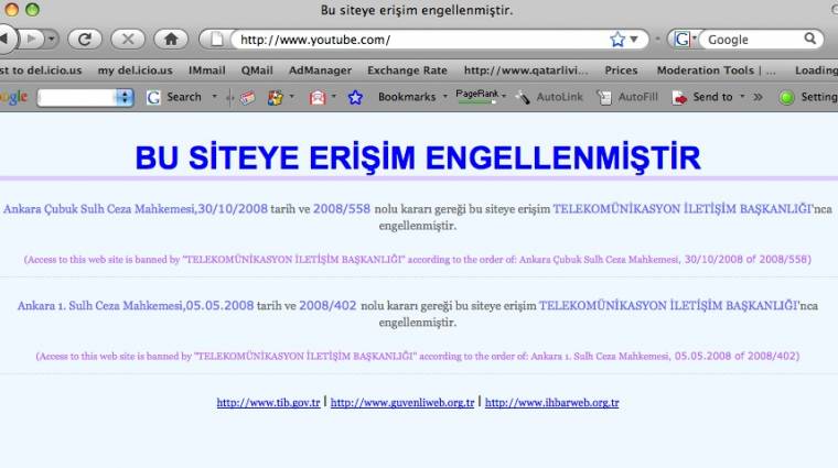 A Youtube blokkolását is fel kell oldani Törökországban kép