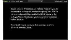 Blokkolja a nemzetközi látogatókat a Hulu kép