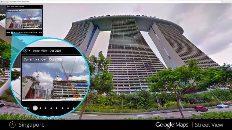 Már időutazást is kínál a Google Street View kép