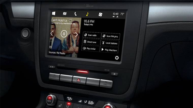 Az Apple CarPlayt másolja a Microsoft kép