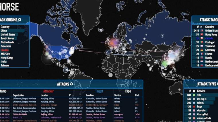 Térképen a világméretű hackerháború  kép