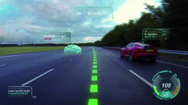 Videojátékot csinált az autók szélvédőjéből a Jaguar kép
