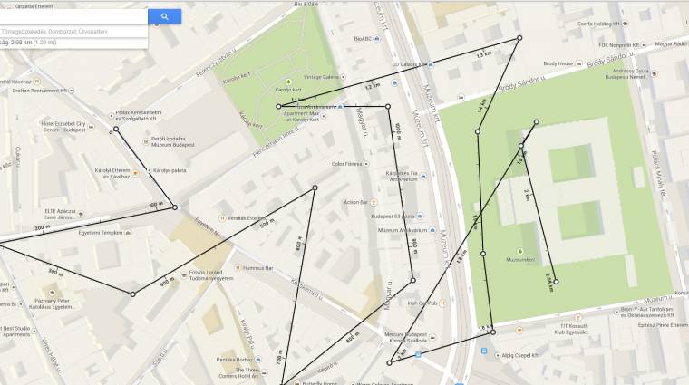A Google Maps már távolságot is mér kép