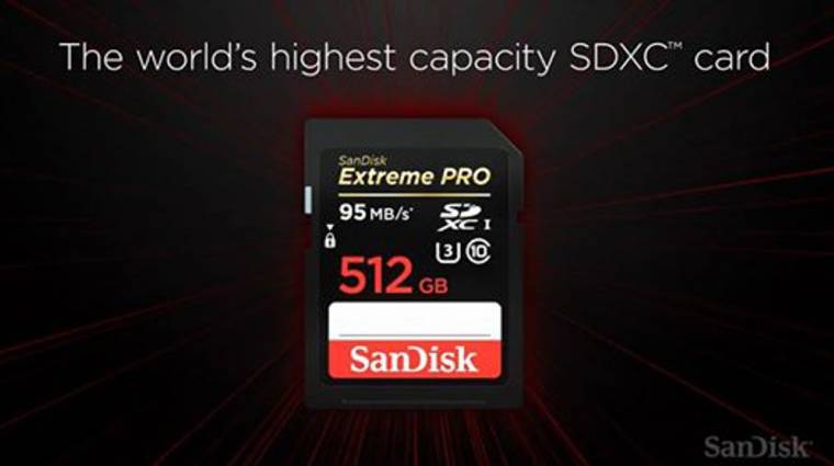 512 gigás SD kártyával támad a SanDisk kép