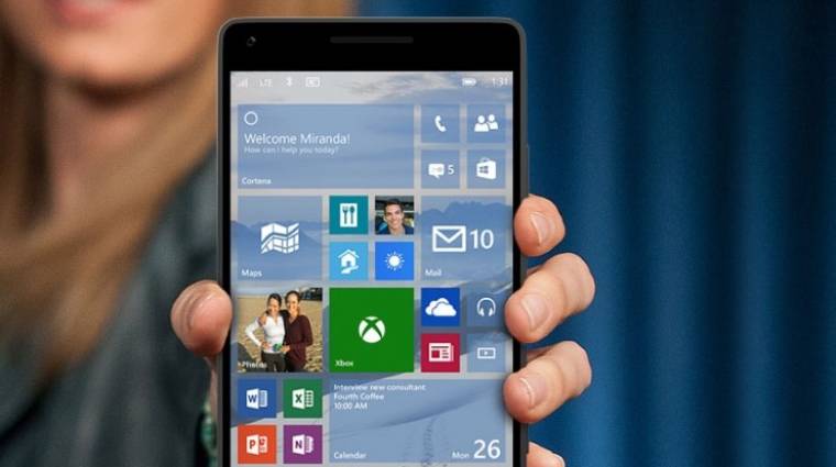 Pórul járt, aki felrakta a Windows 10 Mobile új buildjét kép