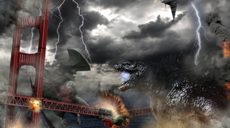 Itt a Godzilla-szimulátor kép