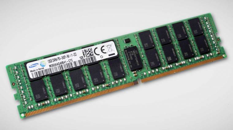 Már 128 gigabájtos DDR4 memóriamodult is gyárt a Samsung kép