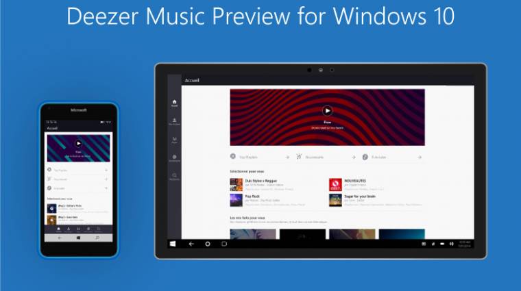 Úton a Deezer új Windows 10 alkalmazása kép