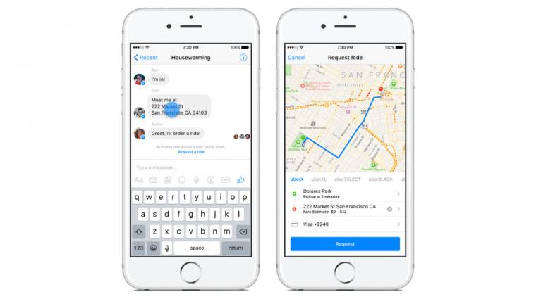 USA: már taxi is rendelhető a Facebook Messengerrel kép