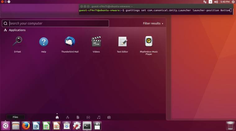 Mozgatható lesz az Ubuntu 16.04 LTS indítópanelje kép