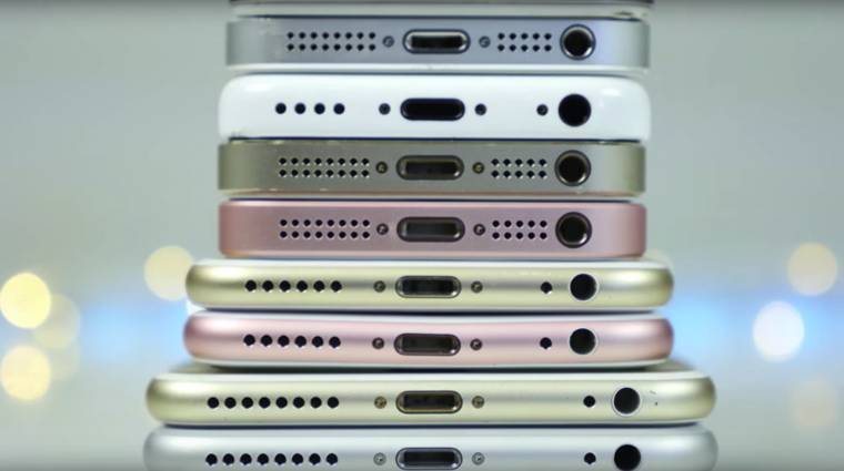 Ilyen egymás mellett az összes Apple iPhone kép