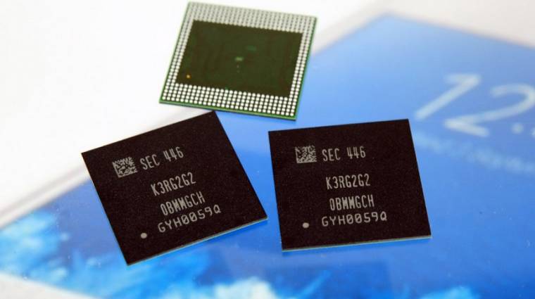 10 nm-es a Samsung 6 GB-os LPDDR4 DRAM-ja kép