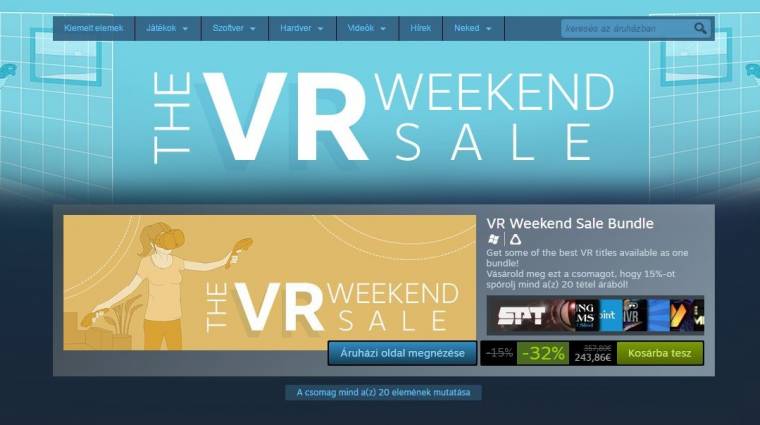 Ezen a hétvégén bevásárolhatsz VR játékból a Steamen kép