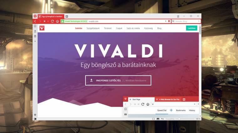 Elérhető a stabil Vivaldi 1.3 kép