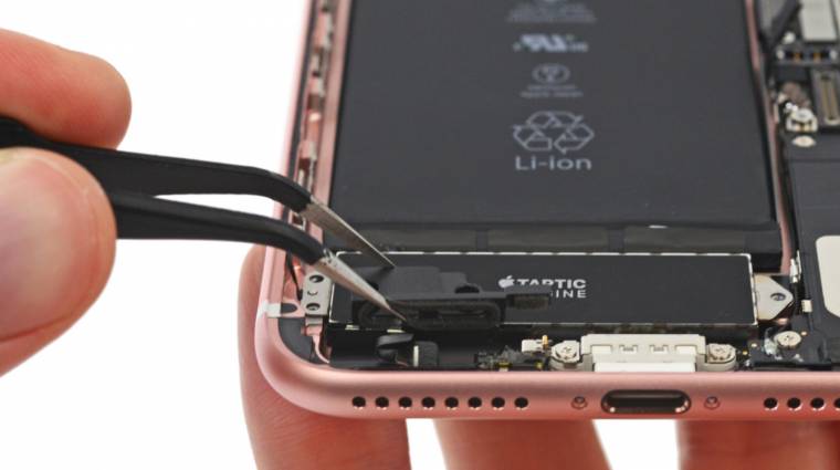 Apple iPhone 7: ez van a jackcsatlakozó helyén kép