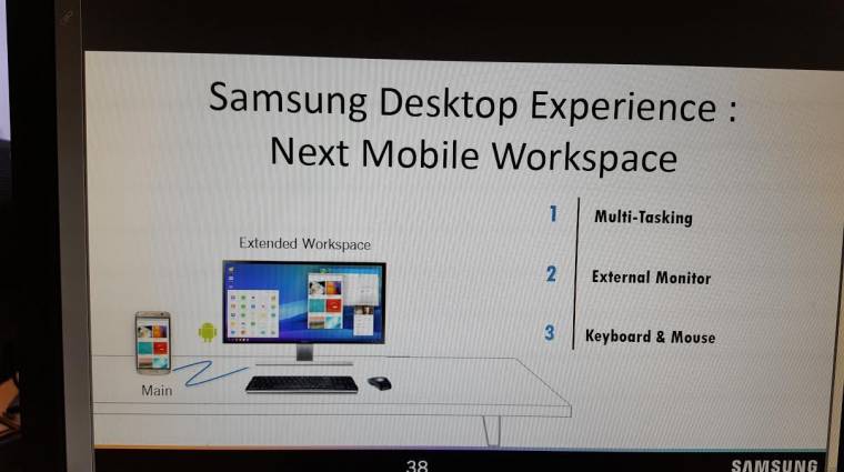 Asztali módot kaphat a Samsung Galaxy S8 kép