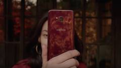 Gyönyörű a burgundi vörös Galaxy S8 kép