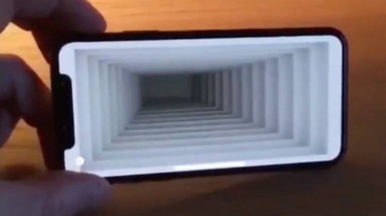 Apple iPhone X: ilyen az optikai csalódás a kiterjesztett valóságban kép