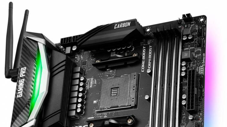 Képeken az MSI X470 Gaming Pro Carbon AC alaplapja kép