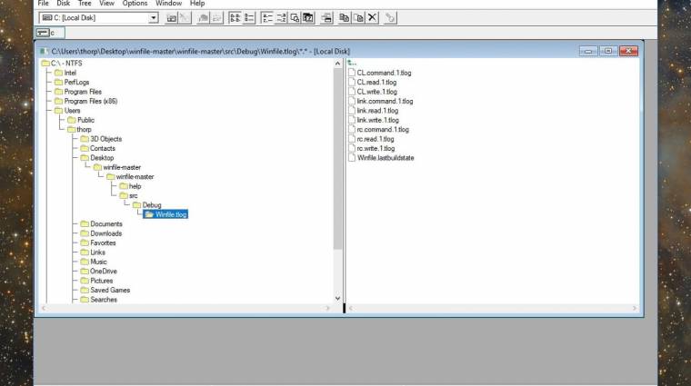 Itt a Windows File Manager forráskódja kép