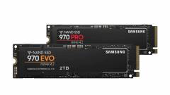 Itt vannak a Samsung 970 PRO és EVO M.2 NVMe SSD-k kép