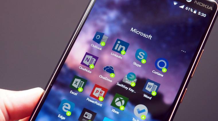 Androidos okostelefont fontolgathat a Microsoft kép