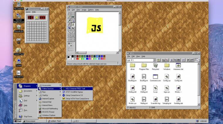 Appot csináltak a Windows 95-ből kép