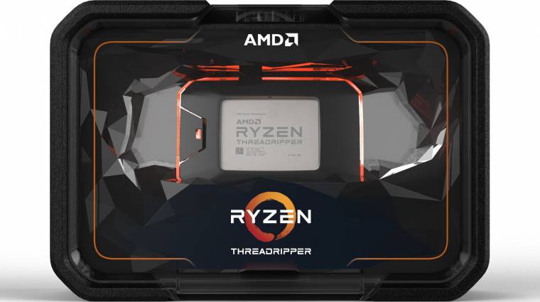 64-magos, 128-szálas AMD Ryzen Threadripper processzor közelít kép