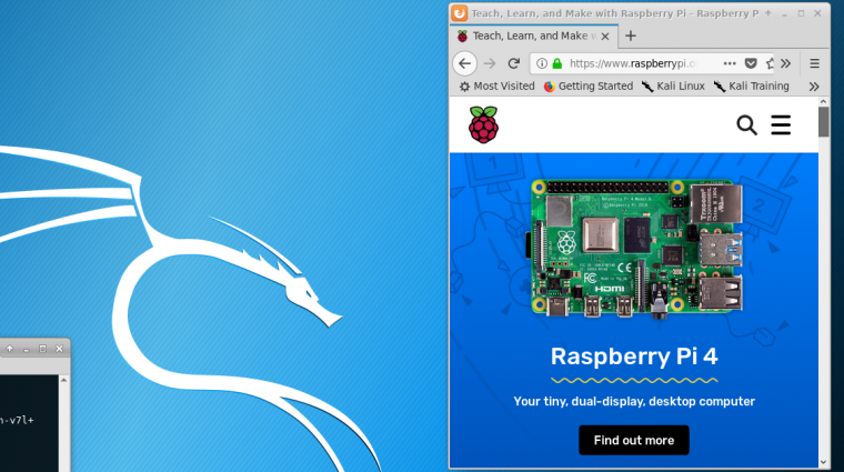 Már a Raspberry Pi 4-re is elérhető a Kali Linux